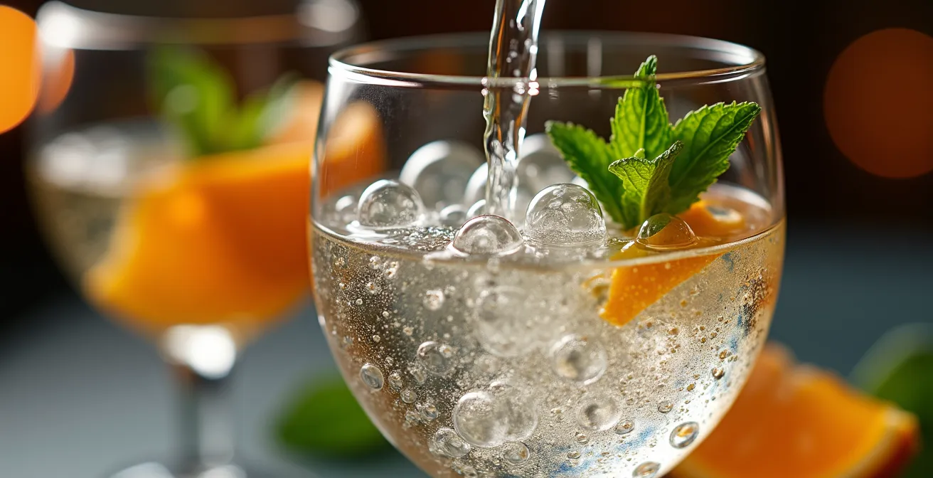 Stilvolle Präsentation alkoholfreier Premium-Getränke für Gäste