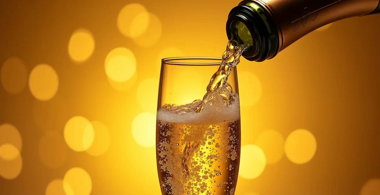 Hochwertiger Sektverschluss bewahrt feine Perlage im Glas